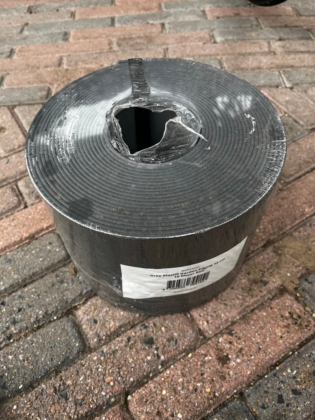 Borderrand grijs kunststof 15cmx10m met 10 grondpennen, Tuin en Terras, Bielzen en Borders, Kunststof, Ophalen of Verzenden, Border