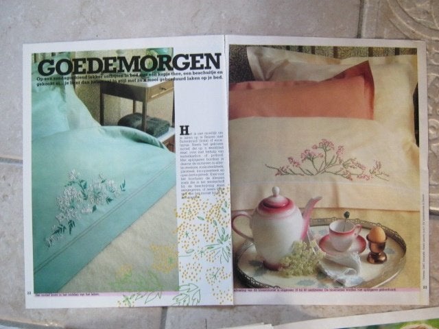 Borduurpatroon  Motiefje  Bloemen  nr 1206 do, Verzenden, Nieuw, Handborduren, Patroon