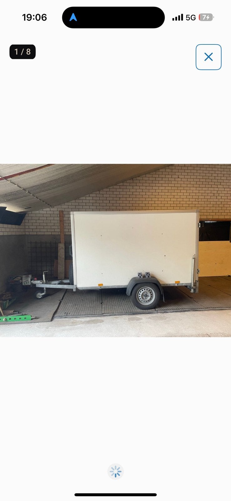Gesloten aanhanger - Ideaal voor transport of kart rijders, Ophalen, Gebruikt