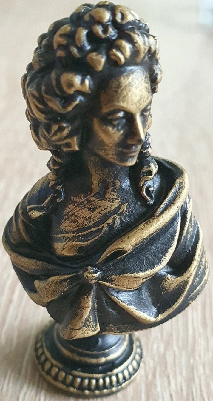 Miniatuur Buste Zwart met Gouden Accent, Decoratie, Mandysmaison, Mandysmaison@gmail.com, Nieuw