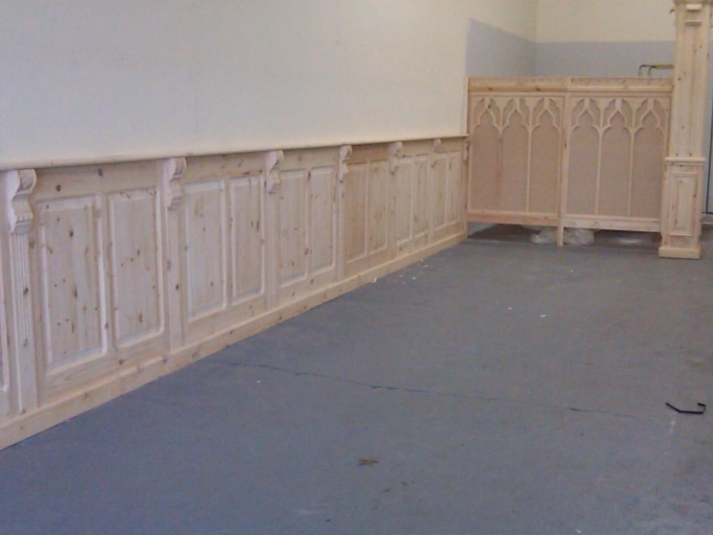 Exclusieve Gotische grenen hout lambrisering, Ophalen, Nieuw, Hout, Minder dan 20 mm