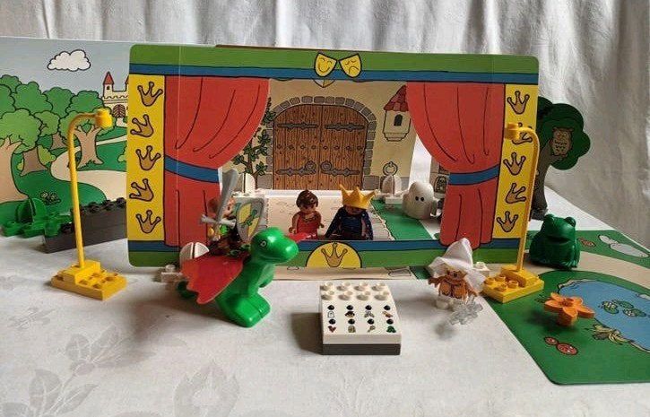 Duplo Theater 3615 Theatre Stories Compleet,  boekje en doos, Ophalen of Verzenden, Zo goed als nieuw, Duplo, Complete set