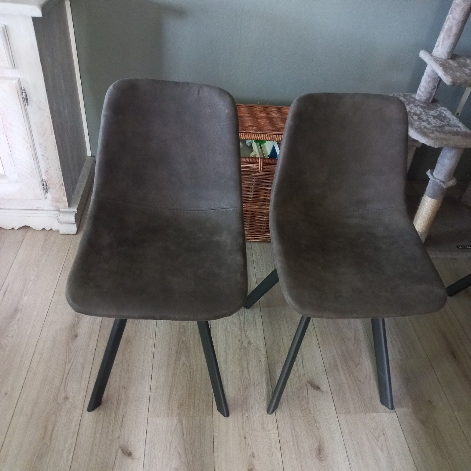 eetkamer stoelen, Ophalen, Zo goed als nieuw, Vier, Stof