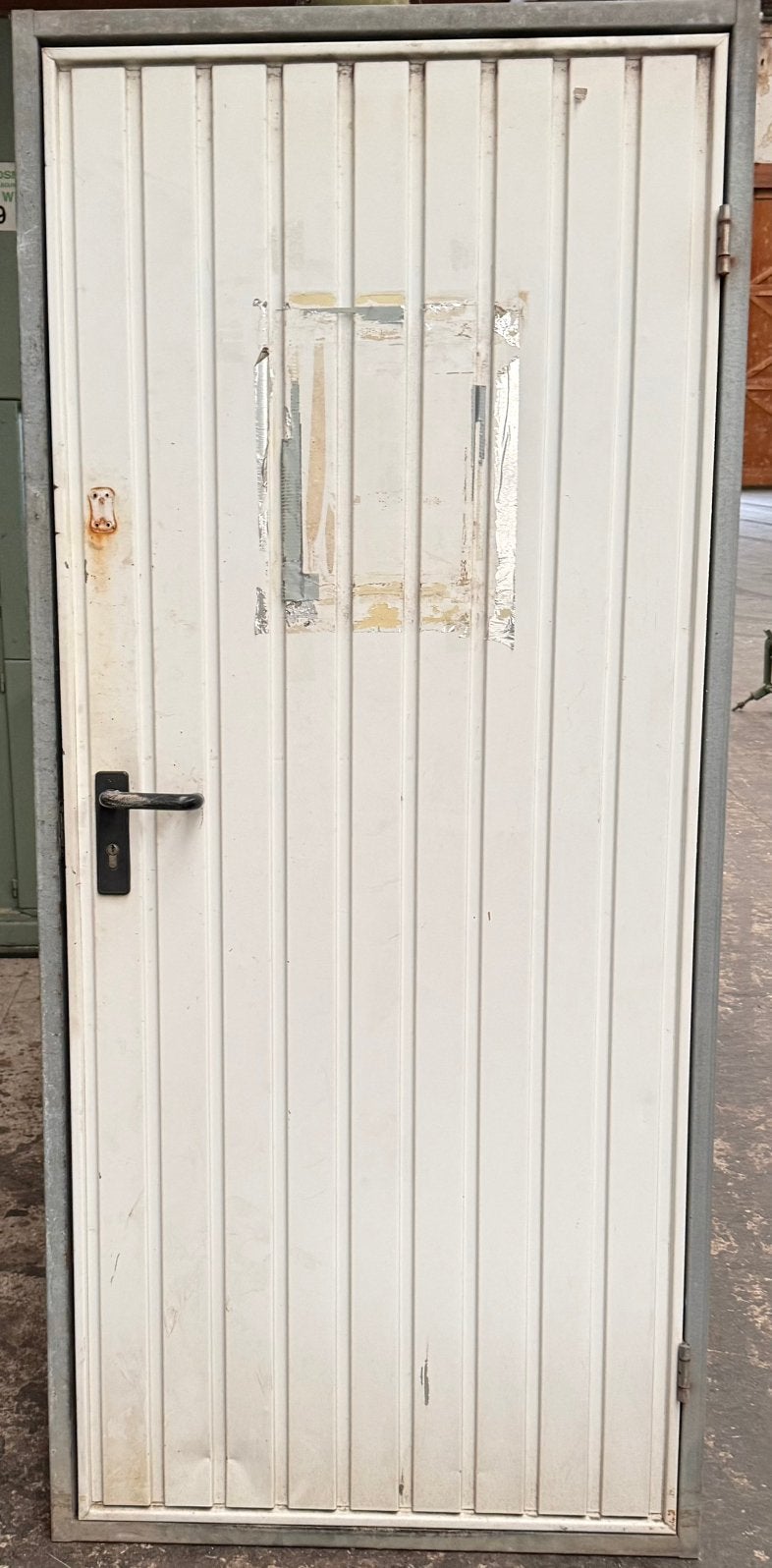Metalen loopdeur, Ophalen of Verzenden, 120 cm of meer