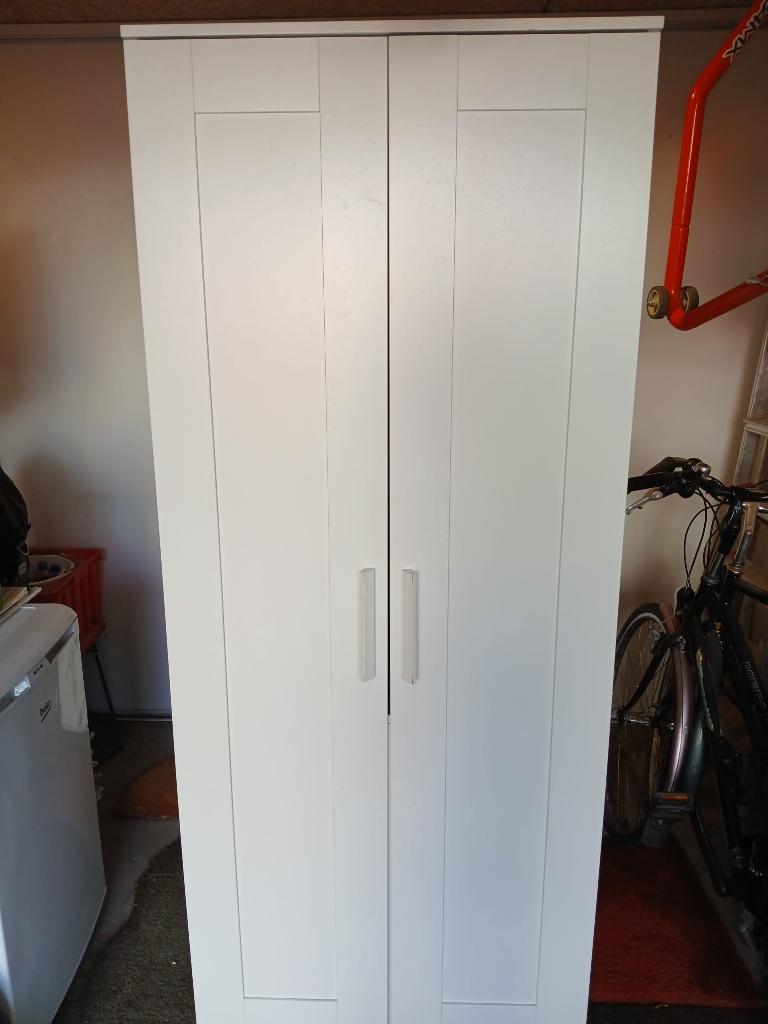 Hang- en legkast (wit), Huis en Inrichting, Kasten | Kledingkasten, Ophalen, Met deur(en), 50 tot 100 cm, Zo goed als nieuw