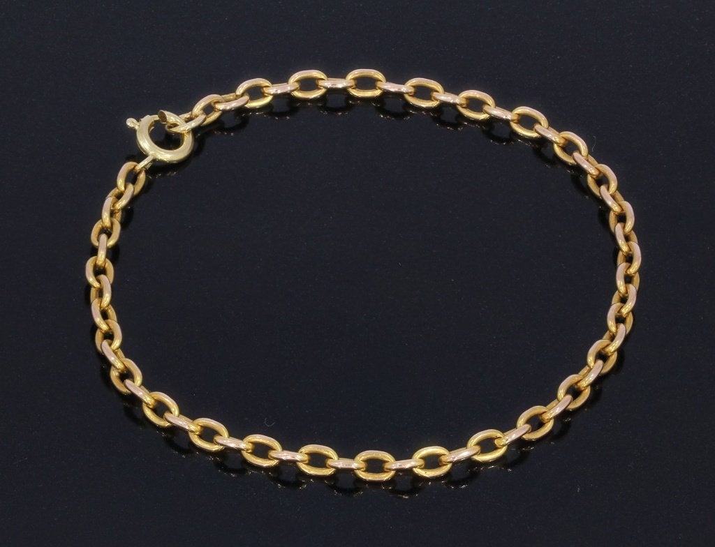 Anker schakel armband 14k goud massief dames fraai luxe, Sieraden, Tassen en Uiterlijk, Voordeelsieraden, Ophalen of Verzenden