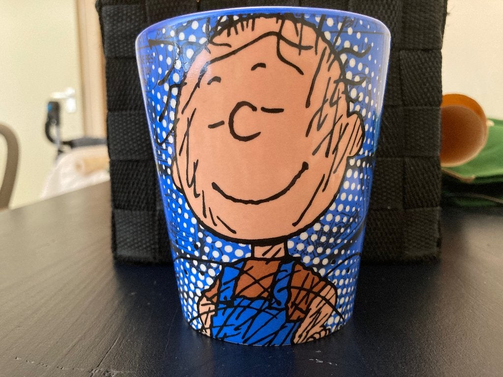 Peanuts PigPen beker, Ophalen of Verzenden, Snoopy, Zo goed als nieuw, Gebruiksvoorwerp