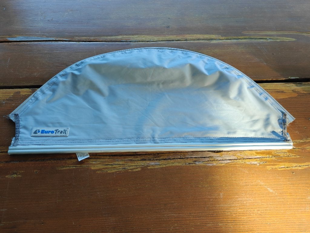 Eurotrail caravan wielflap halfrond, Ophalen, Gebruikt