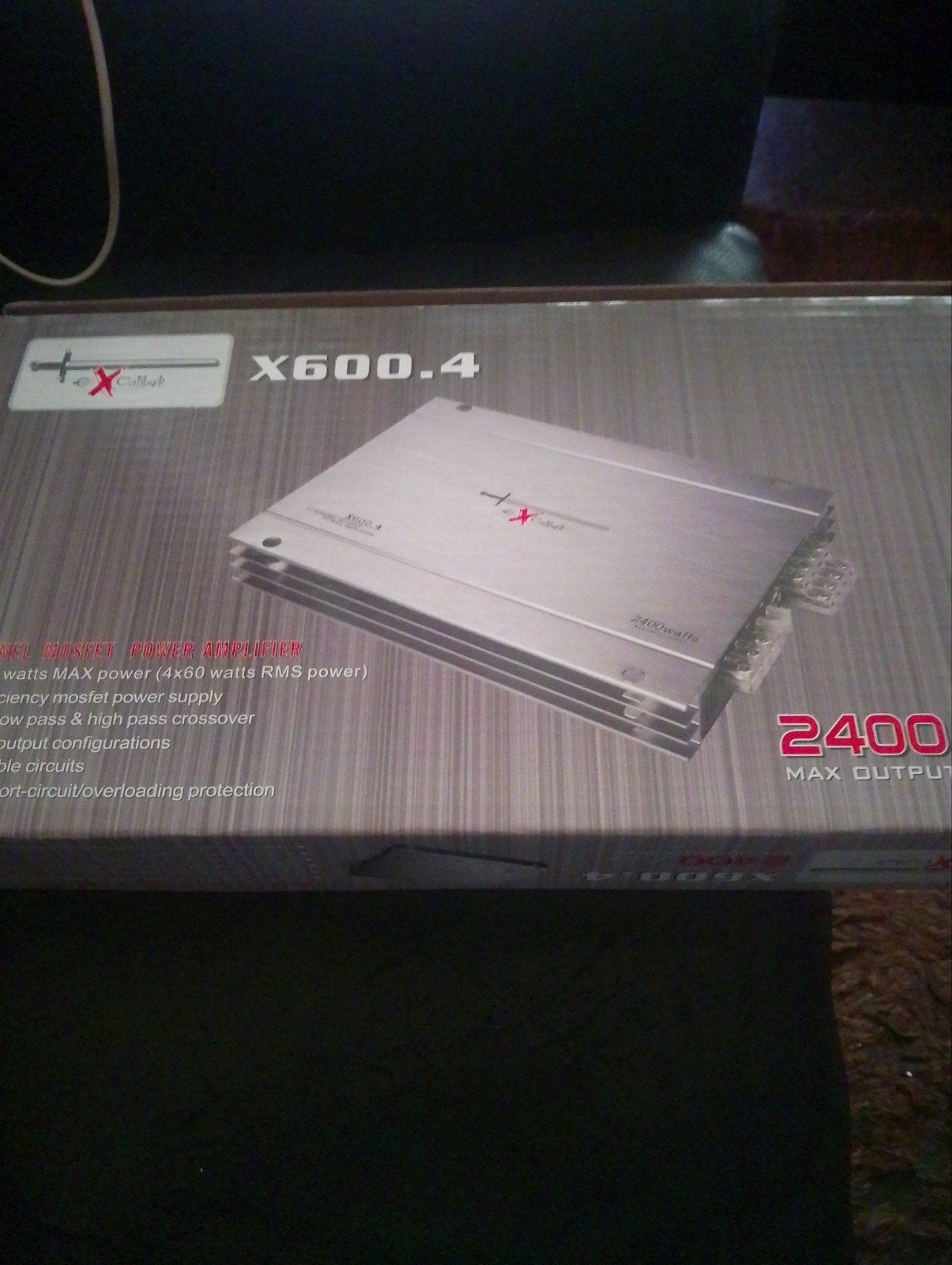 XCalibur X600.4 Auto Versterker - 2400 Watt Max Output, Overige merken, Overige systemen, Ophalen of Verzenden, Zo goed als nieuw