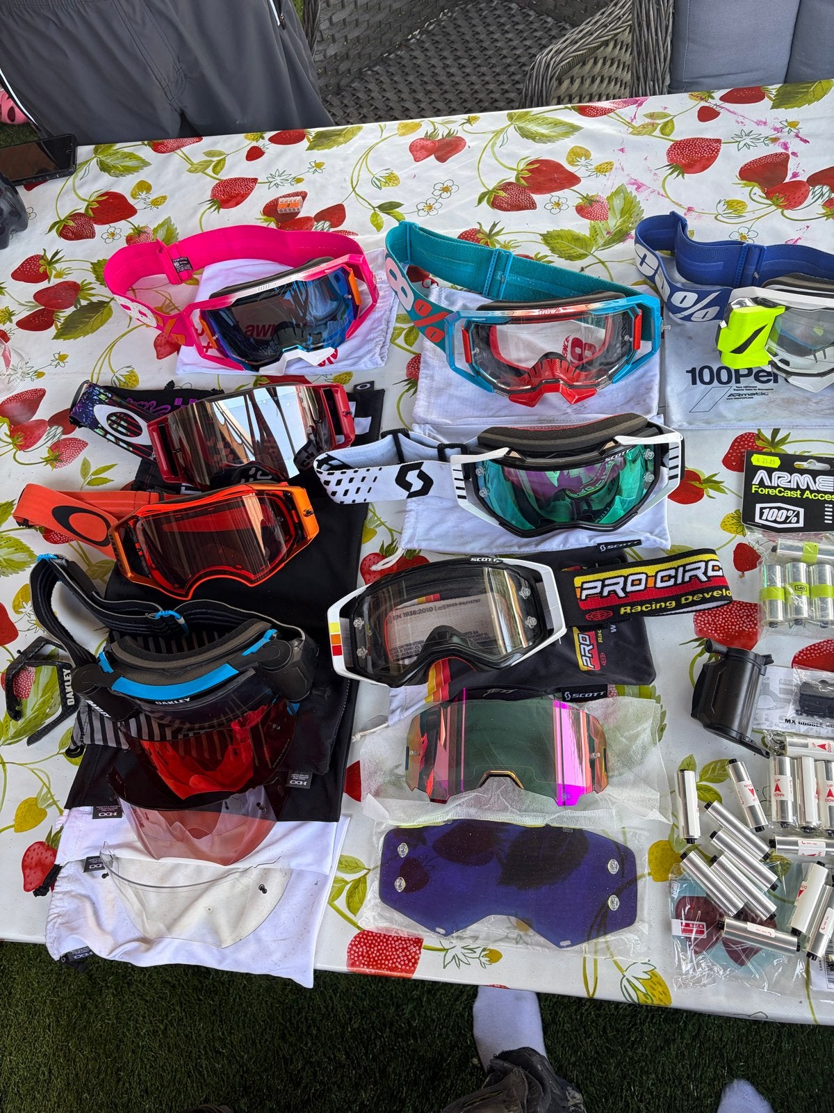 Oakley,100% en scot crossbrillen accessoires, Ophalen of Verzenden, Zo goed als nieuw