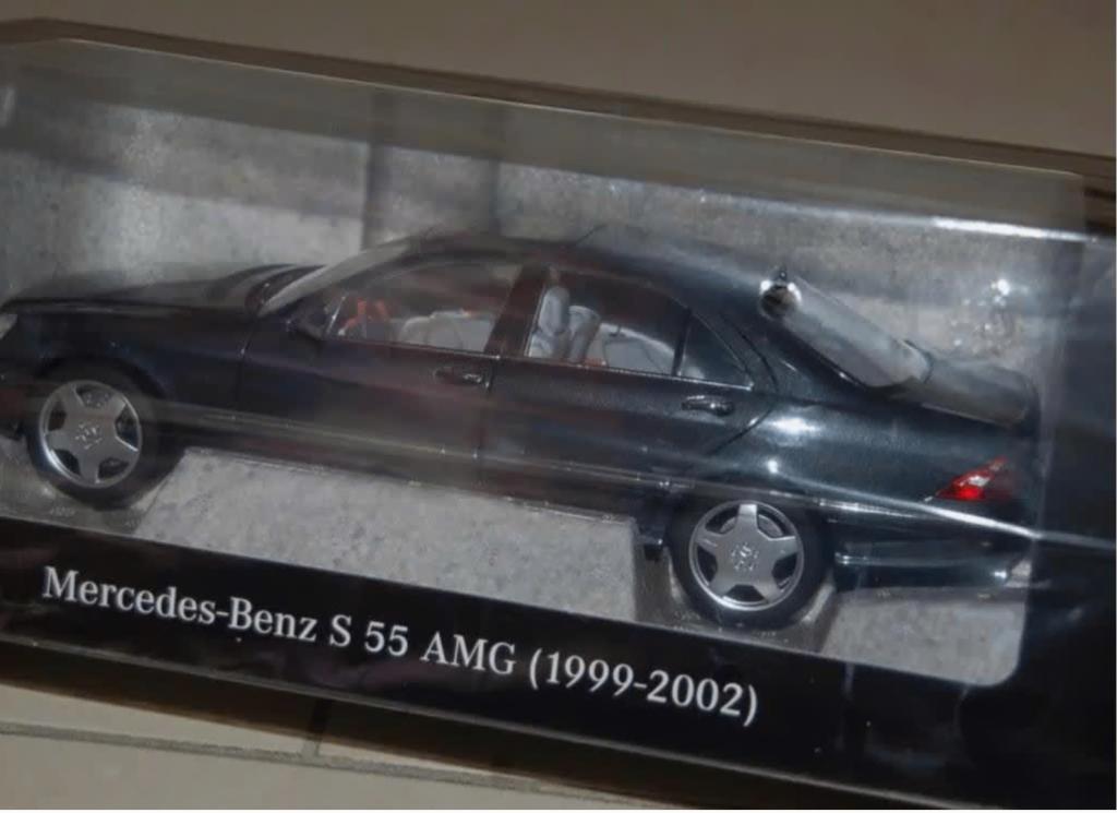1:18 MERCEDES S55 AMG tectite grey Norev dealer edition WRH, Verzenden, Zo goed als nieuw, Auto, Norev