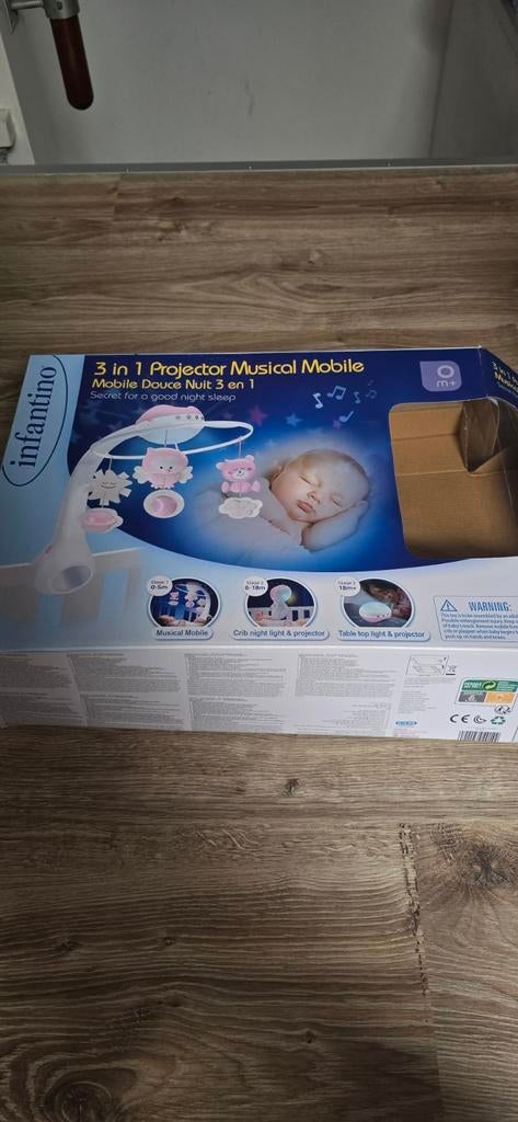 Infantino muziek projector lampje, Kinderen en Baby's, Ophalen of Verzenden, Zo goed als nieuw, Overige typen, Met licht