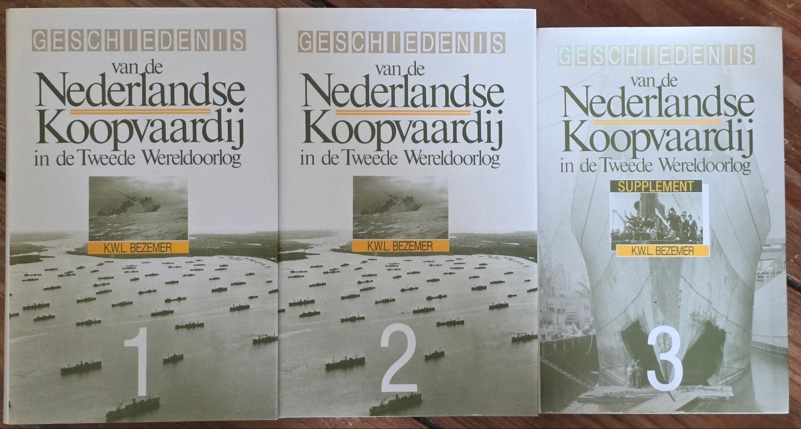 Geschiedenis Nederlandse Koopvaardij WO2 - K.W.L. Bezemer, Ophalen of Verzenden, 20e eeuw of later, Gelezen, K.W.L. Bezemer