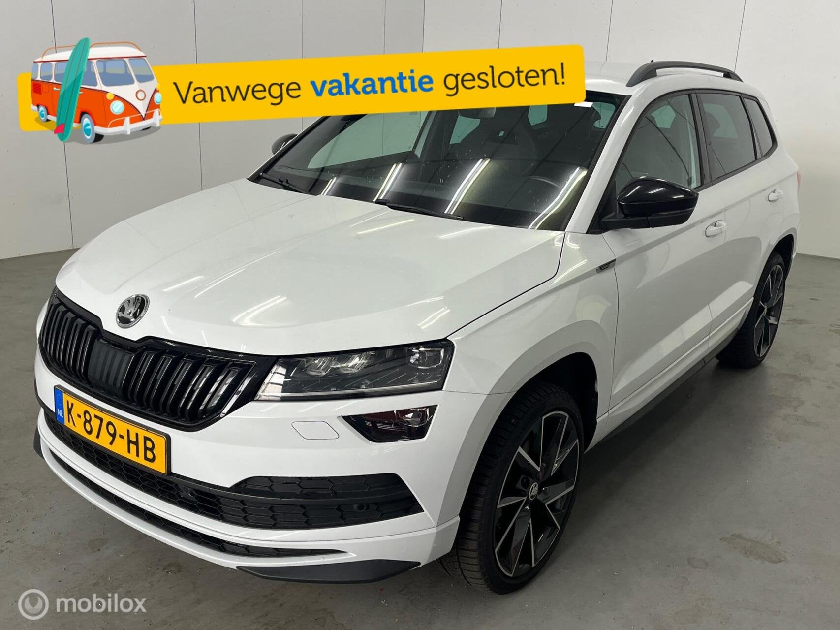 Skoda Karoq 1.5 TSI Sportline Automaat Trekhaak Canton Camer, Stof, 4 cilinders, 150 pk, Wit