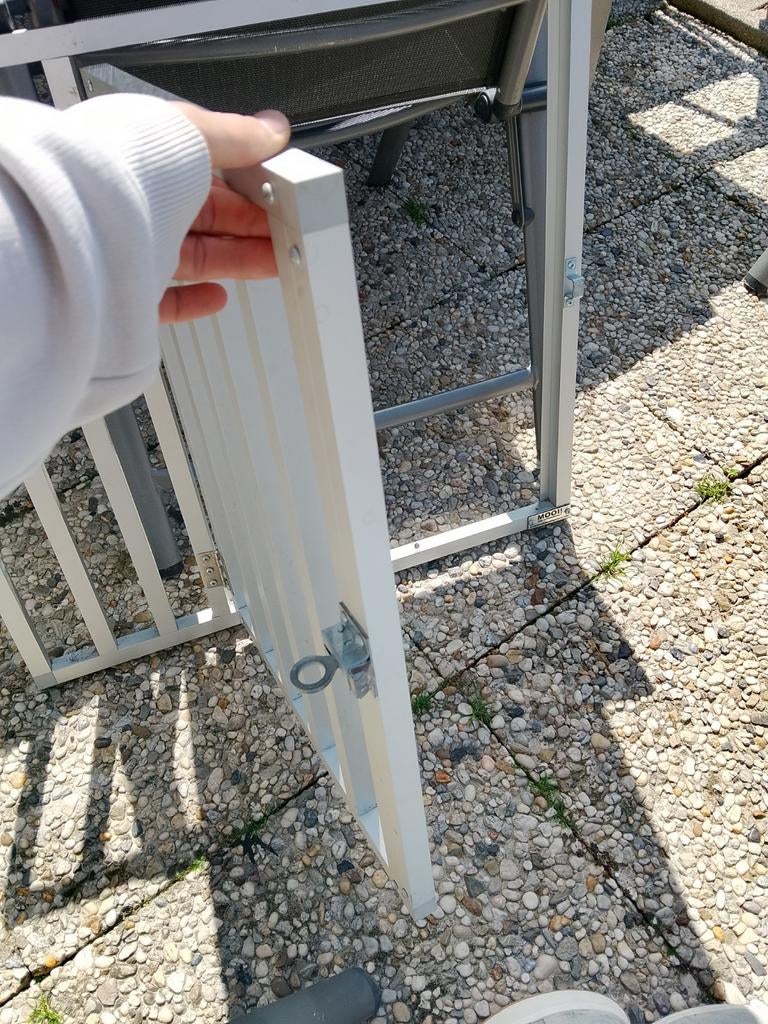 Aluminium honden bench deur, Ophalen of Verzenden, Zo goed als nieuw, 110 cm of meer, 100 cm of meer