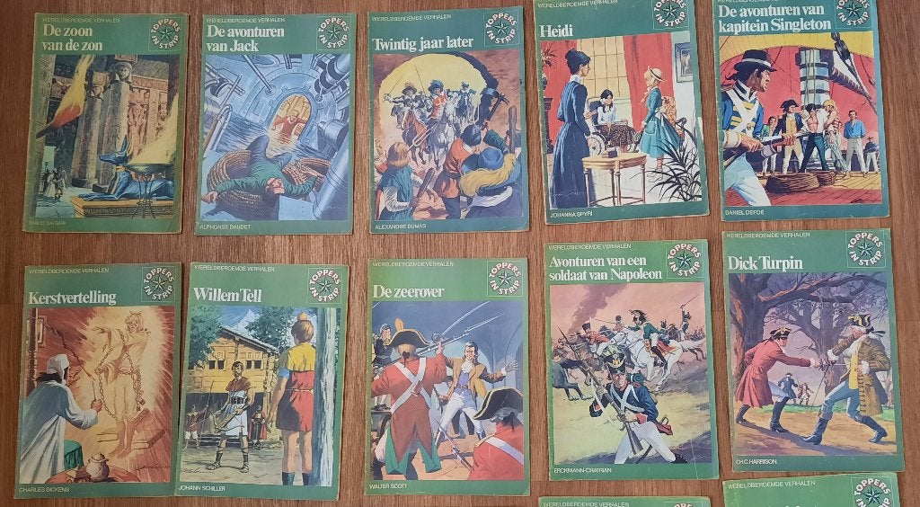 22x Toppers in strip 1974-1975 Wereldberoemde verhalen, Boeken, Eén stripboek, Ophalen of Verzenden, Gelezen