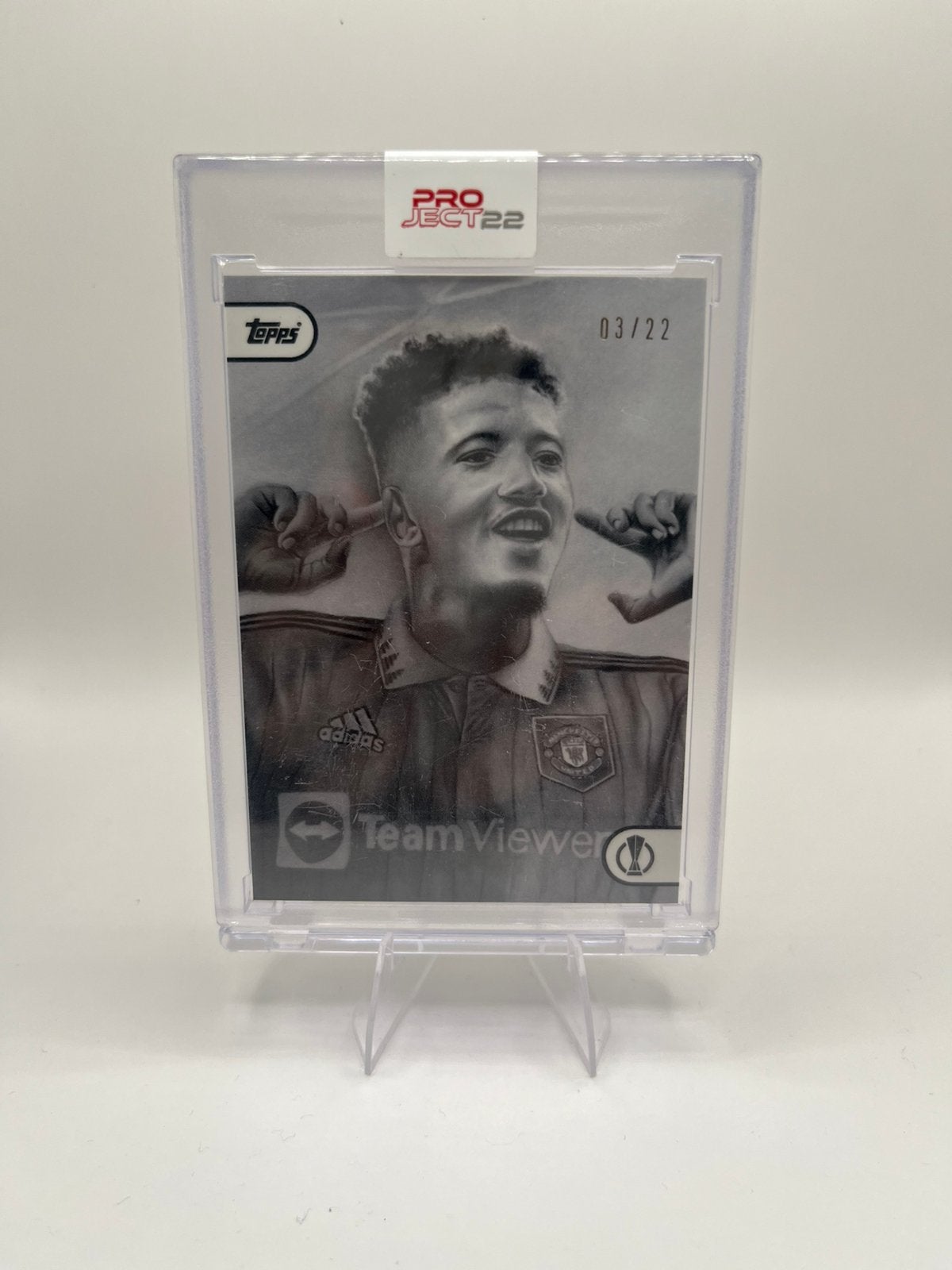 Jadon Sancho 3/22 - Topps Project 22, Ophalen of Verzenden, Zo goed als nieuw, Plaatje