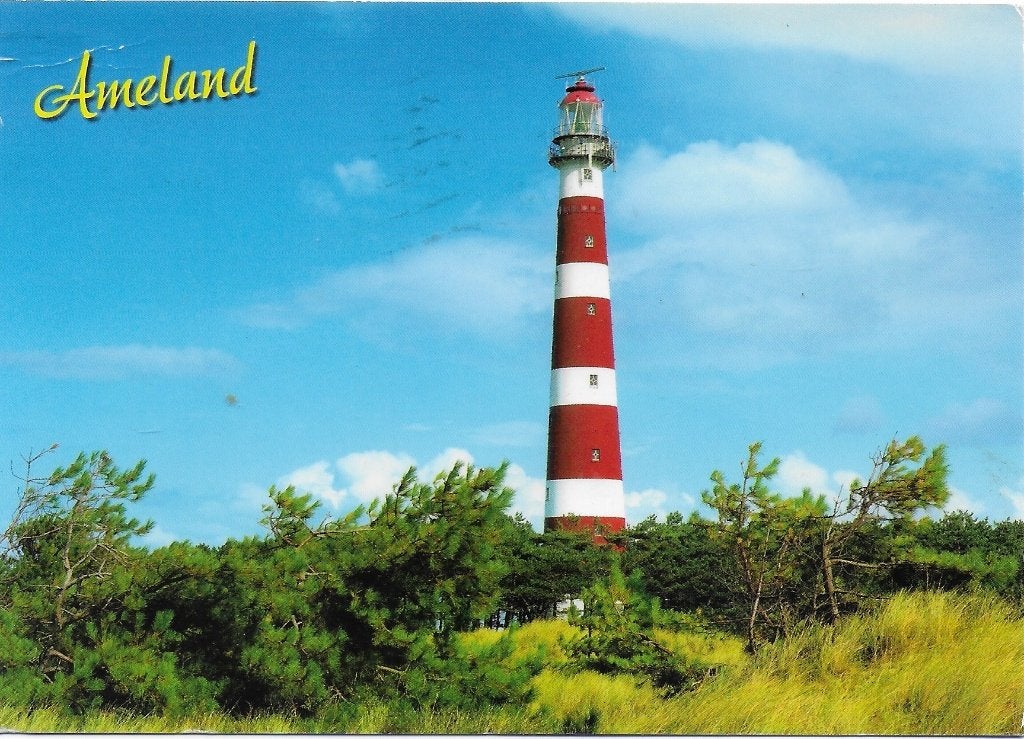 Ameland Gelopen Ansichtkaart ( B4644 ), Ophalen of Verzenden, 1980 tot heden, Gelopen, Waddeneilanden