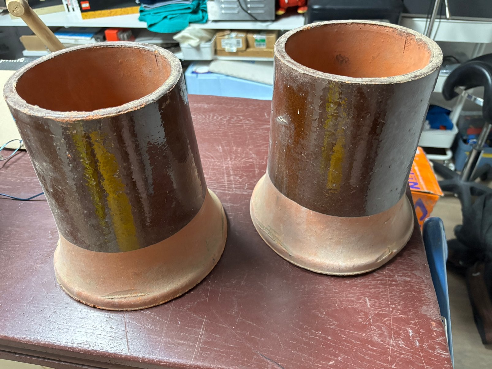 2 nieuw schoorsteenpotten schoorsteenpot, Doe-het-zelf en Verbouw, Dakpannen en Dakbedekking, Overige materialen, Zwart, Nieuw