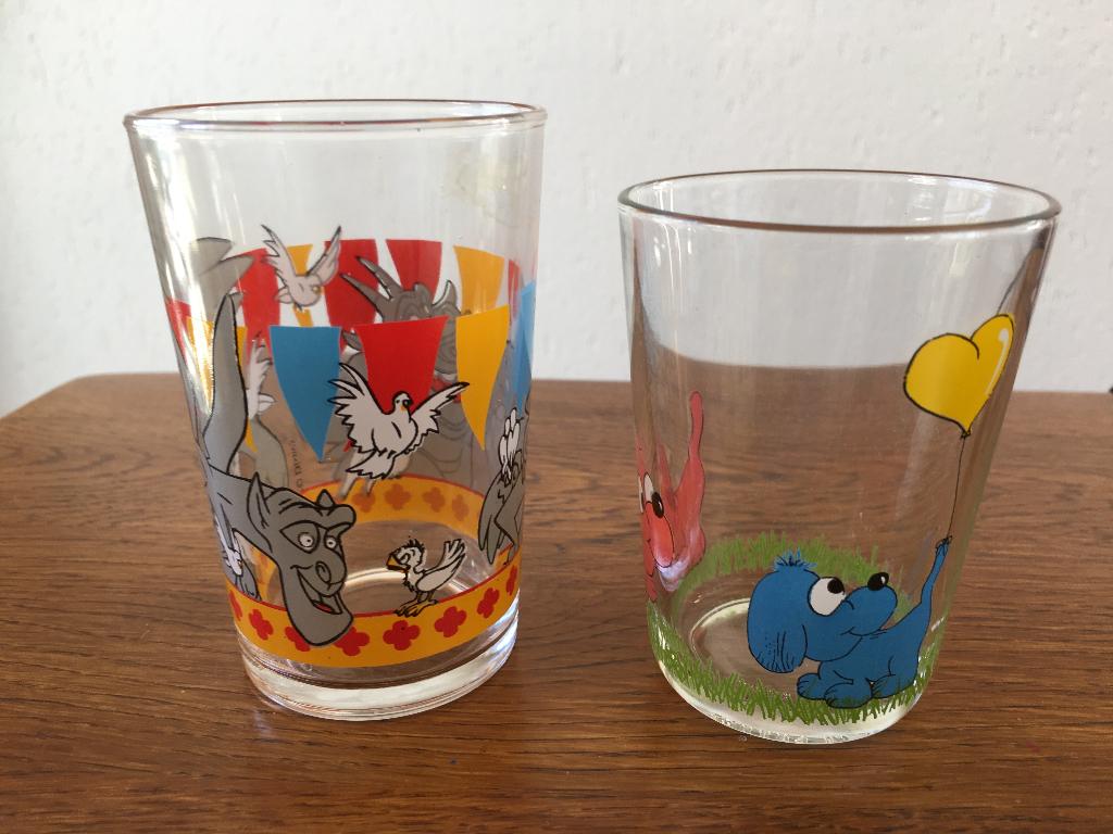 2 Glazen "Disney" Nieuw, Ophalen of Verzenden, Nieuw, Bierglas