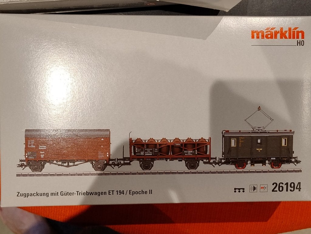 Märklin 26194 – DRG Goederenset met ET 194 11 NIEUWSTAAT, Wisselstroom, Ophalen of Verzenden, Märklin, Nieuw
