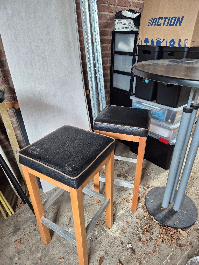 barkrukken, Huis en Inrichting, Barkrukken, Ophalen, Gebruikt, 60 tot 90 cm, 4 krukken