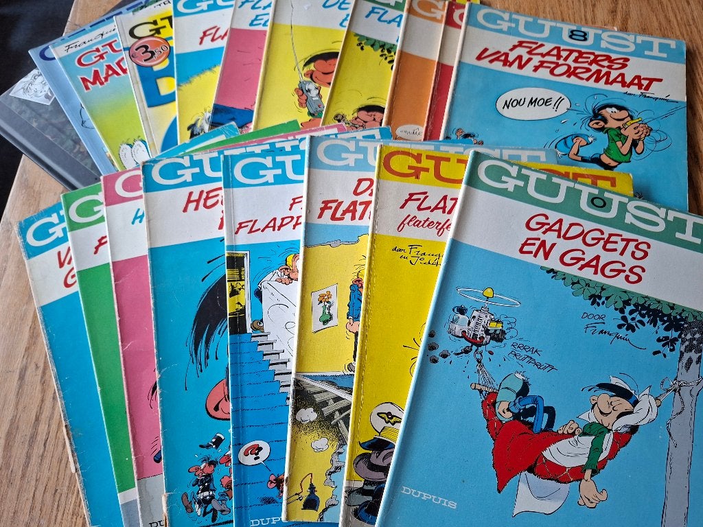 Guust Flater 19x verzameling Franquin ook los te koop, ruil, Gelezen, Ophalen of Verzenden, Franquin, Meerdere stripboeken