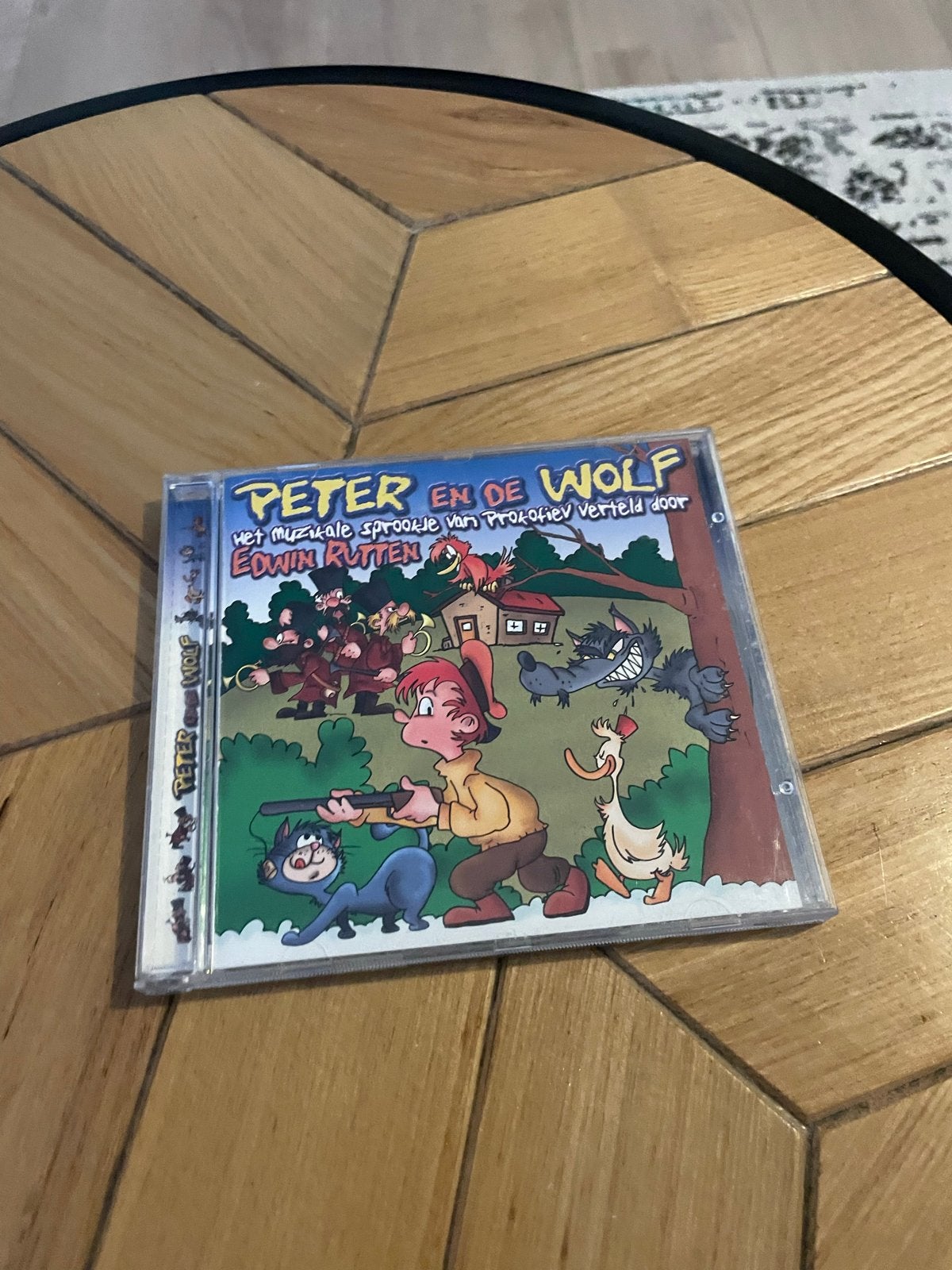 Peter en de Wolf - Muzikaal Sprookje CD Edwin Rutten, Gebruikt, Ophalen of Verzenden, 3 tot 5 jaar, Verhaal of Sprookje