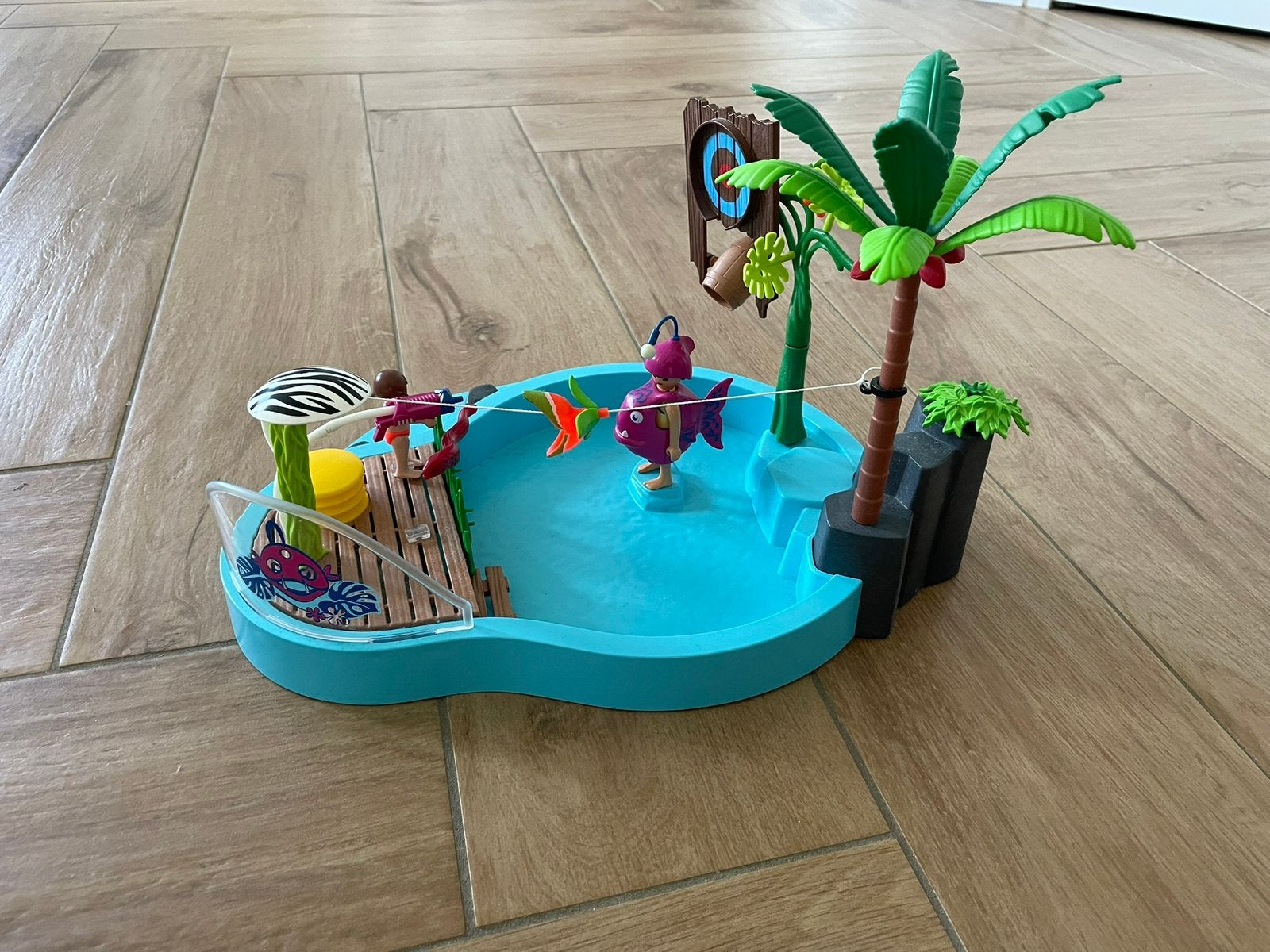 Playmobil Family Fun Leuk zwembad met watersplash 70610, Ophalen, Gebouw, Complete set, Family fun