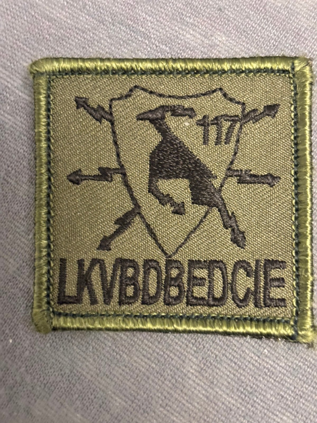 5x5 borst embleem 117 verbindingen, Verzenden, Landmacht, Nederland, Embleem of Badge