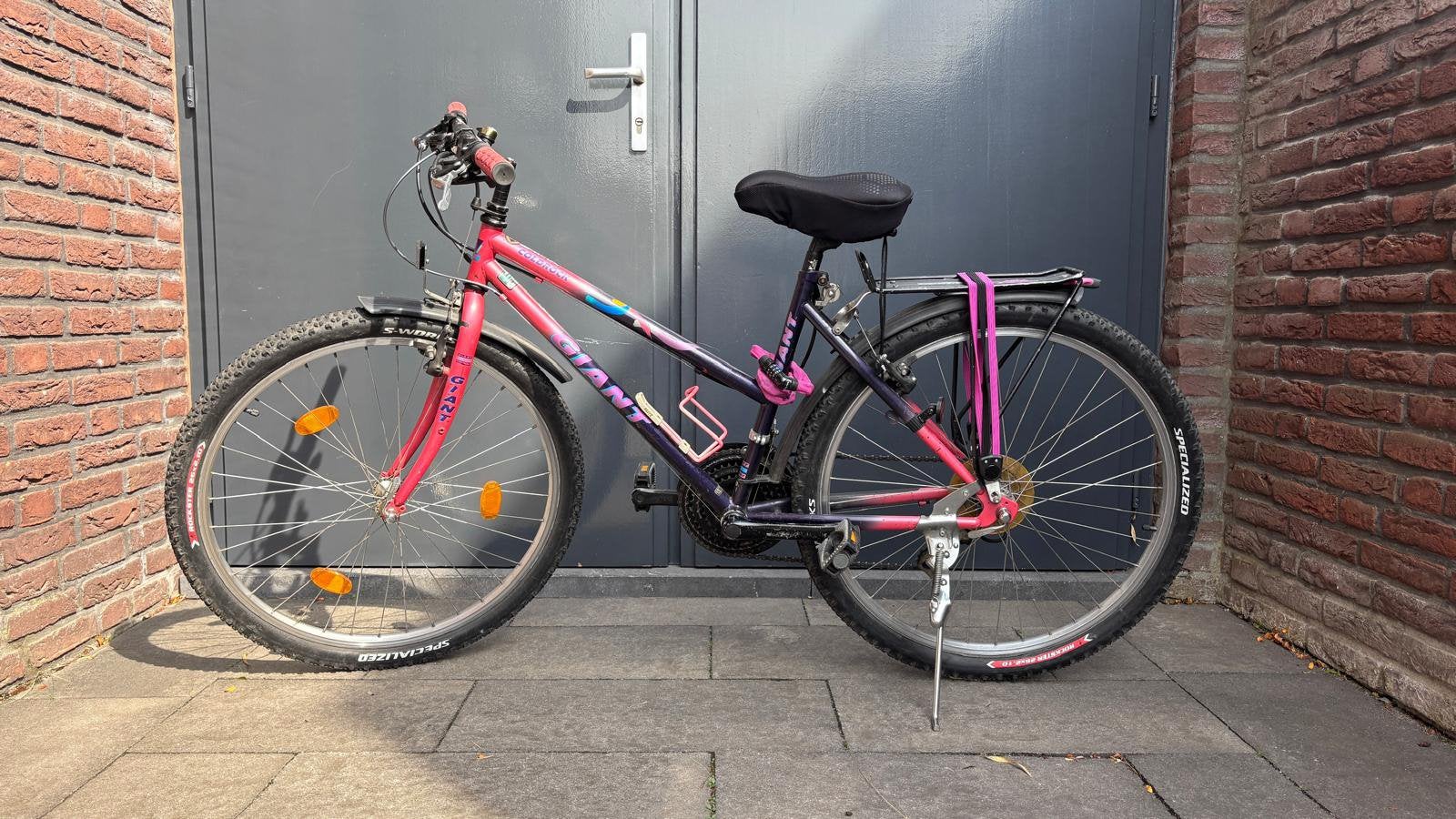 Giant Coldrock 26 inch – Vintage Retro MTB/ATB – paars/roze, Fietsen en Brommers, Ophalen of Verzenden, Gebruikt, 26 inch of meer