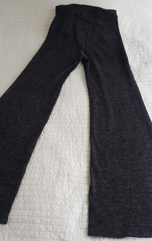 Bershka flared broek antraciet grijs xs 34 setje trui mt s, Verzenden, Bershka, Zo goed als nieuw, Maat 34 (XS) of kleiner