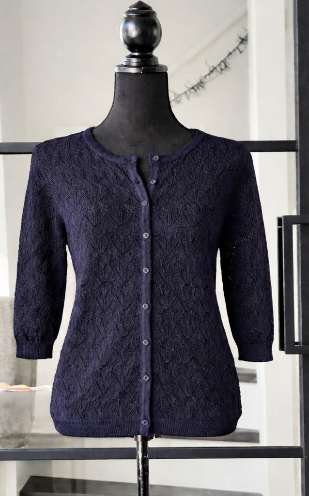 Mi Piace Viscose Vest maat L Kleur Dark blue, Mi Piace, Blauw, Maat 42/44 (L), Nieuw