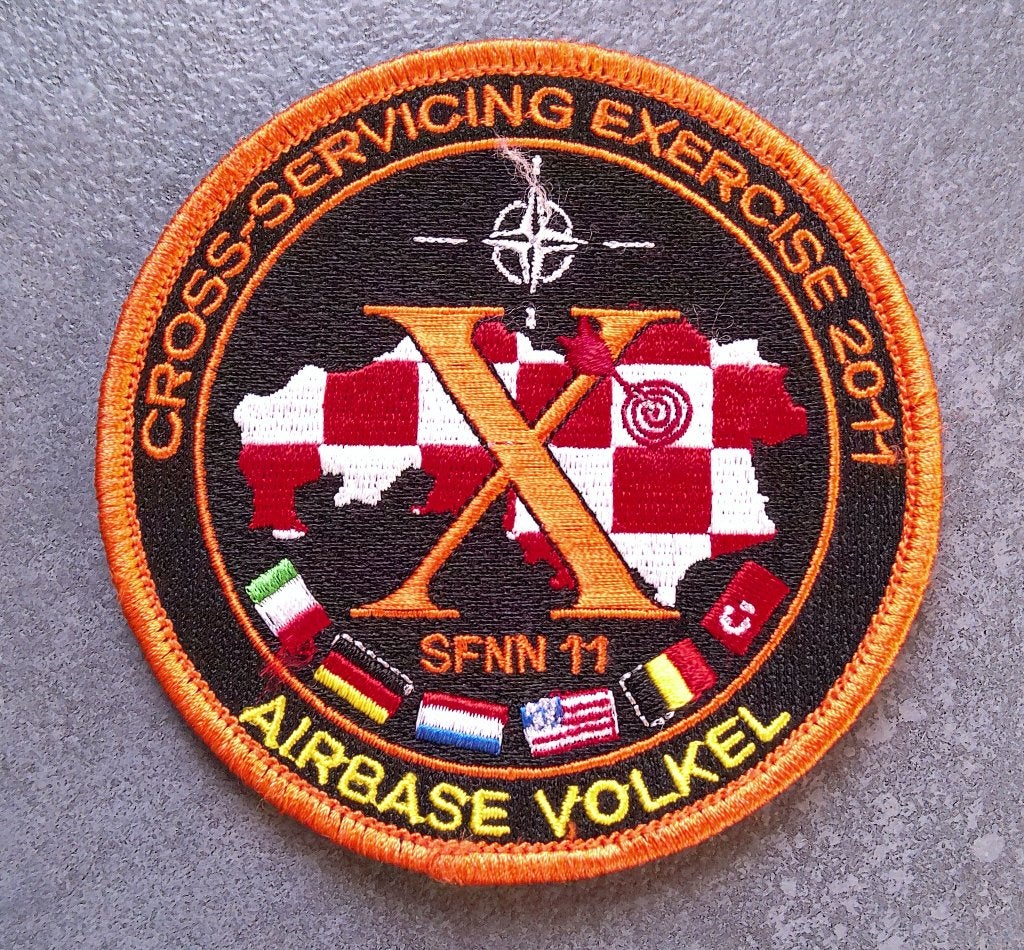 Patch Cross-servicing Exercise 2011 Airbase Volkel, Verzenden, Luchtmacht, Nederland, Embleem of Badge