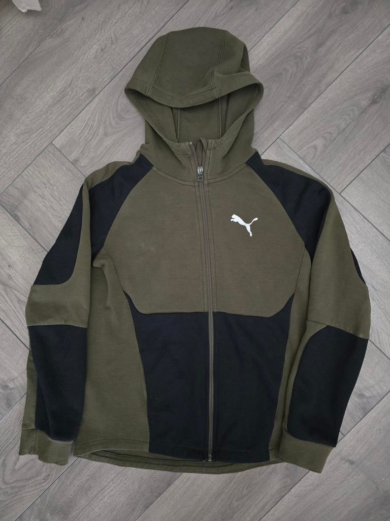 Puma Vest Maat 164 - Groen/Zwart, Jongen of Meisje, Trui of Vest, Puma, Ophalen of Verzenden