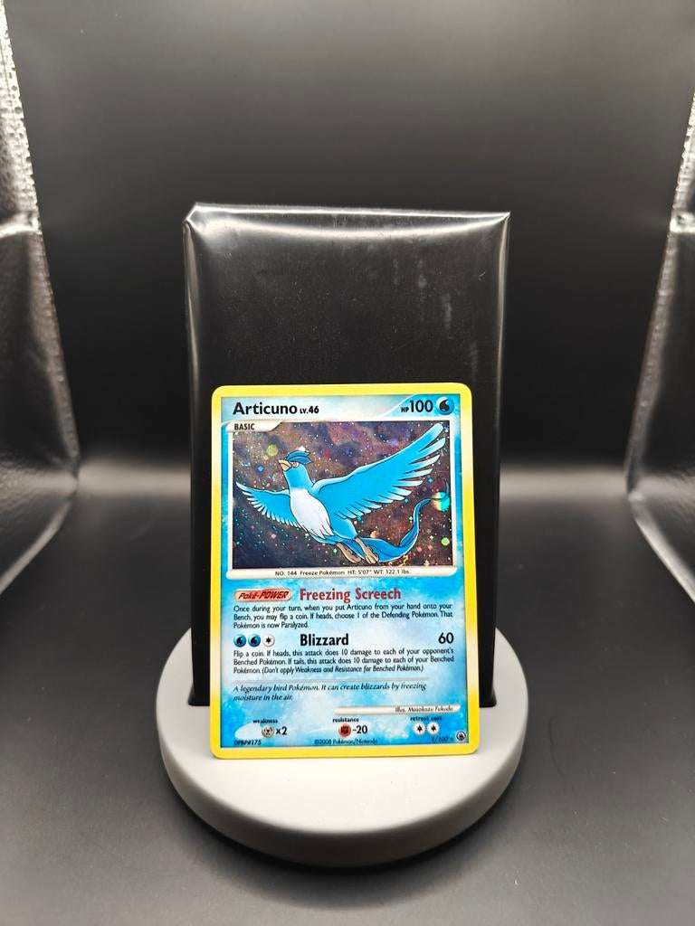 Articuno Holo Lv.46 1/100 Majestic Dawn - Pokemon Kaart, Ophalen of Verzenden, Zo goed als nieuw, Losse kaart, Foil