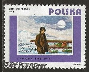 Polen 5, piloot, Verzenden, Polen, Gestempeld