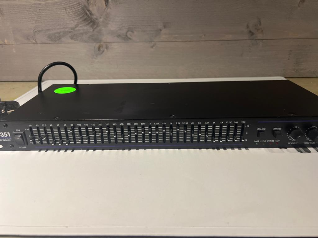EQ351 Single Channel 31-Band 1/3 Octaaf Equalizer, N, N, Ophalen of Verzenden, Zo goed als nieuw