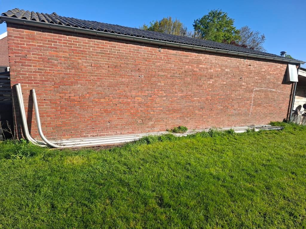 Lantaarnpalen Lantaarnpaal ~10 meter buizen aluminum, Ophalen, Gebruikt, 6 meter of meer, Aluminium