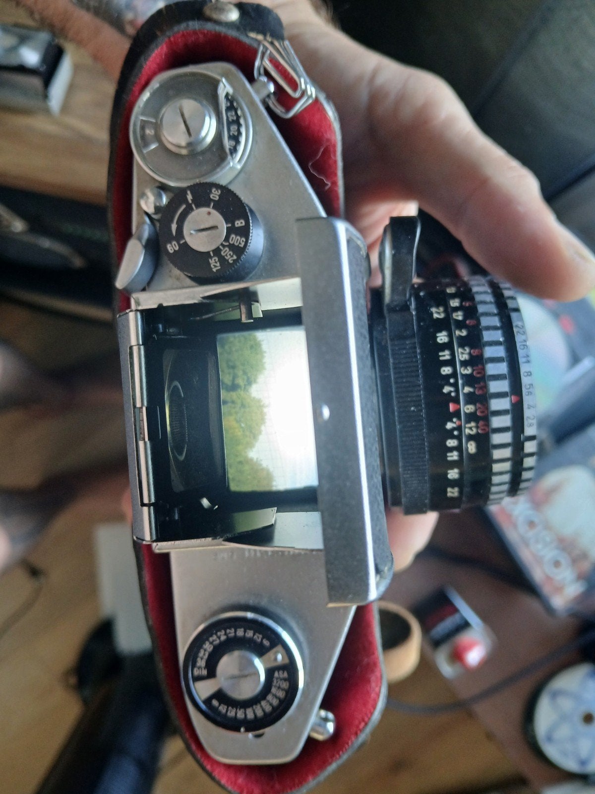 Exakta VX500, Dominplan 50mm f2.8 + 2x vieuwfinder, Ophalen, Zo goed als nieuw, Compact, Overige Merken