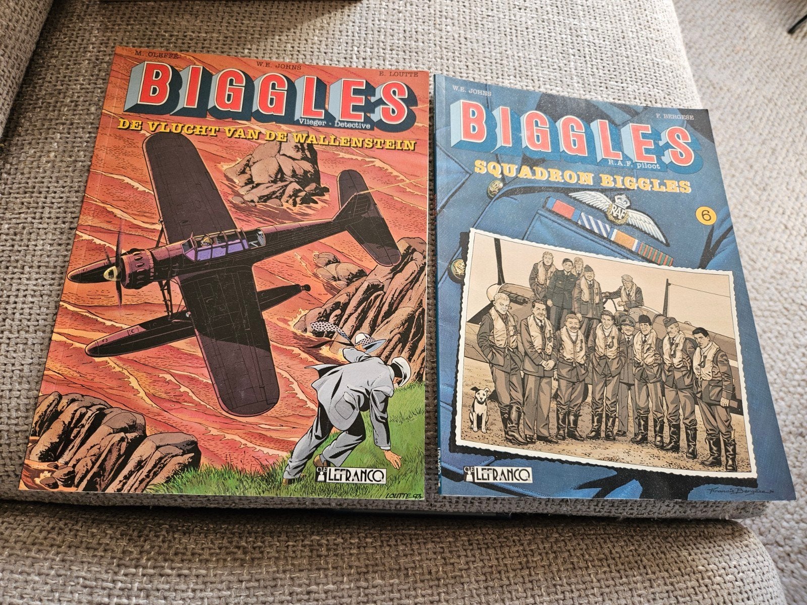 Biggles stripboeken -De Vlucht van de Wallenstein & Squadron, Boeken, Meerdere stripboeken, Ophalen of Verzenden, Gelezen, W.E. Johns