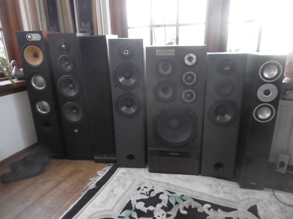 speakerboxen, Audio, Tv en Foto, Luidsprekers, Vloerstaande luidspreker, Gebruikt, Basreflex, Ophalen