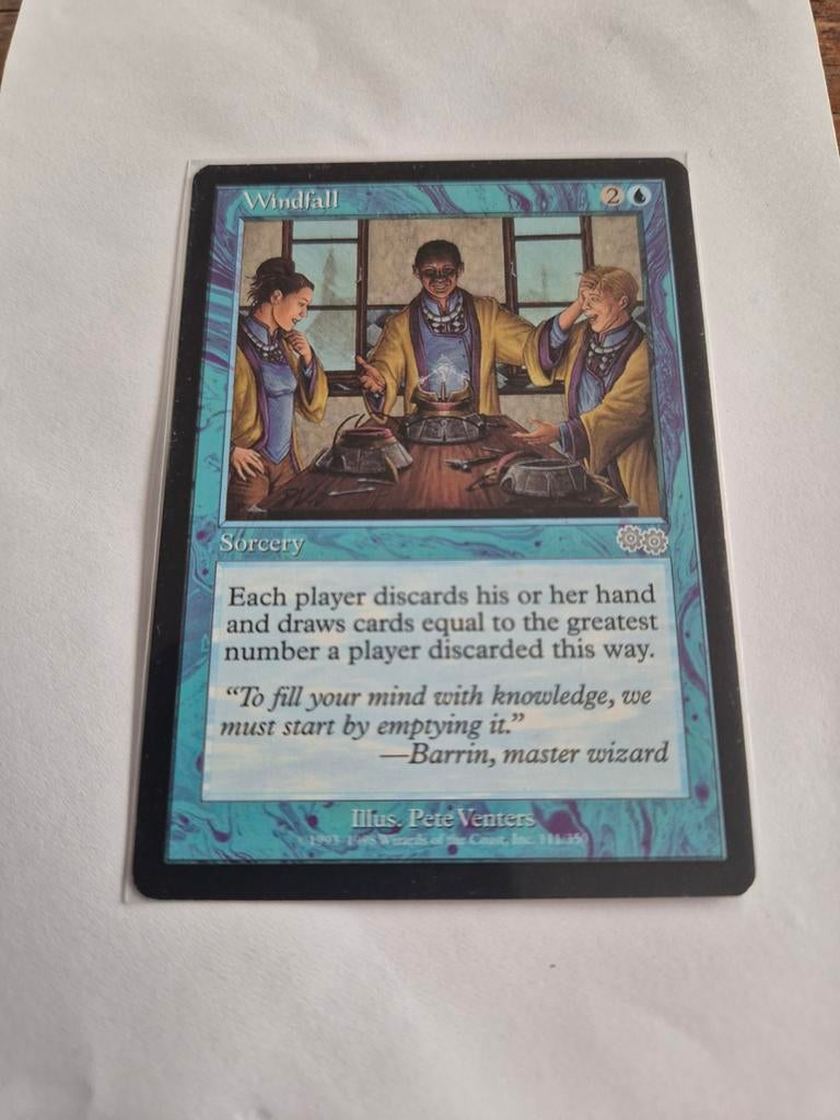 Magic the Gathering: Windfall (Urza's Saga), Ophalen of Verzenden, Zo goed als nieuw