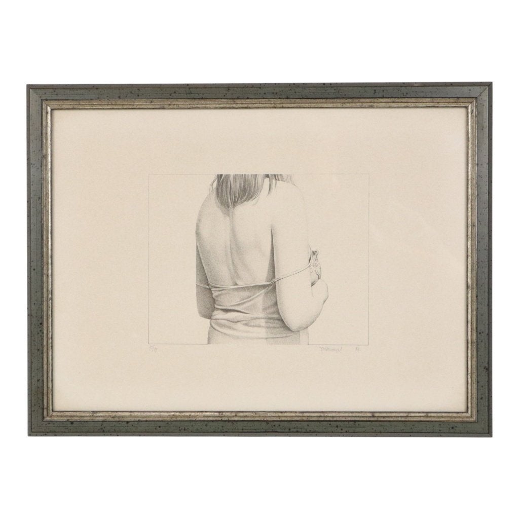 Roger Wittevrongel Litho Portret Vrouw Genummerd 79/99, Portret en Figuren, Ophalen of Verzenden, Gelimiteerde oplage, Lithografie