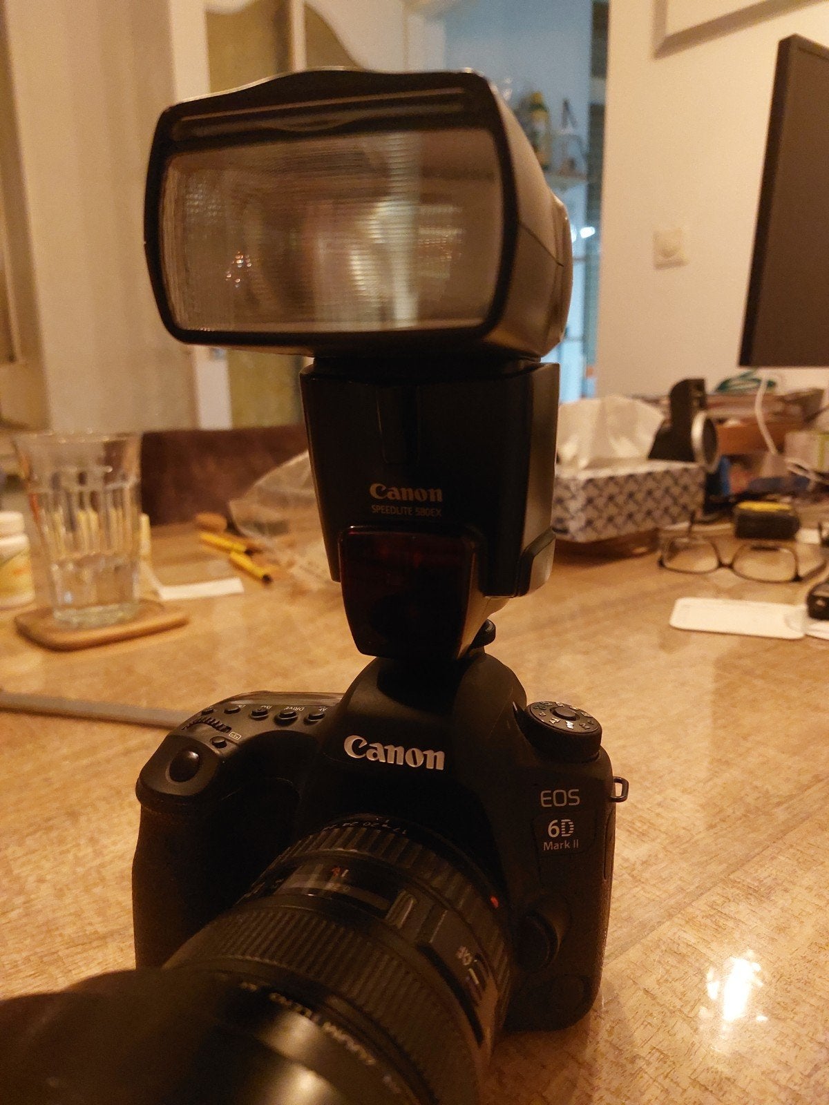 Canon speedlite 580EX flitser, Canon, Externe flitser, Ophalen of Verzenden, Gebruikt