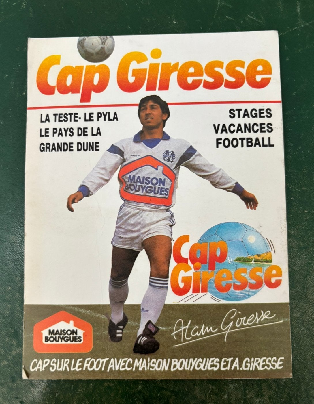 Spelerskaart Alain Giresse Olympique Marseille, Ophalen of Verzenden, Spelerskaart