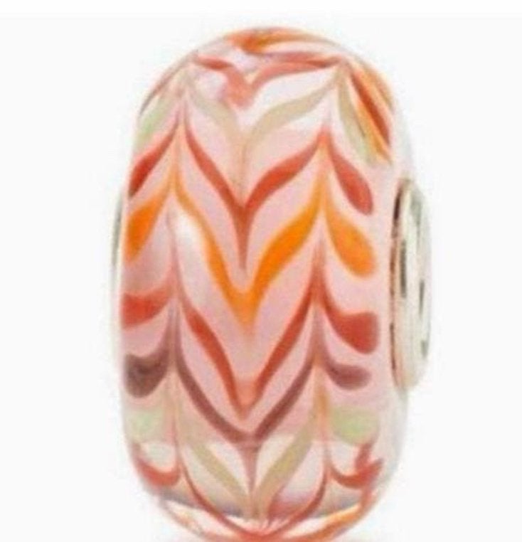 Prachtige Trollbeads glaskraal “romantiek”, 1 bedel, Ophalen of Verzenden, Nieuw, Trollbeads