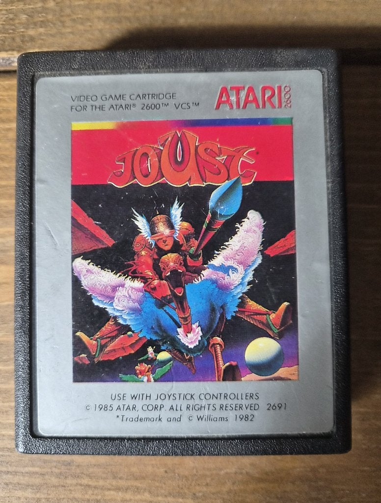 Joust / atari 2600 game / werkend, Spelcomputers en Games, Avontuur en Actie, Gebruikt, 1 speler, Ophalen of Verzenden