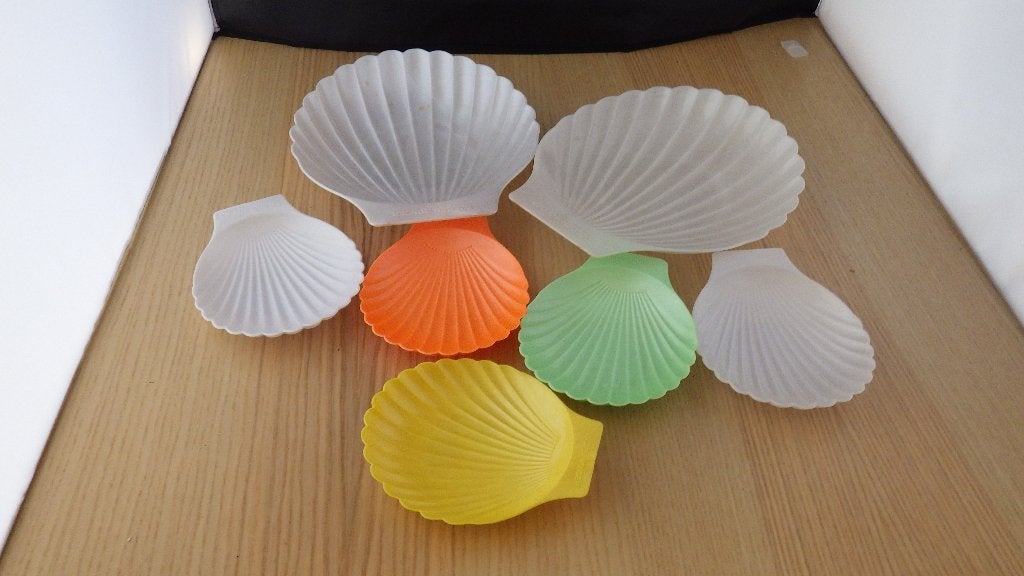 retro snackbakjes in vorm van schelpen, Verzamelen, Retro, Ophalen of Verzenden, Overige typen