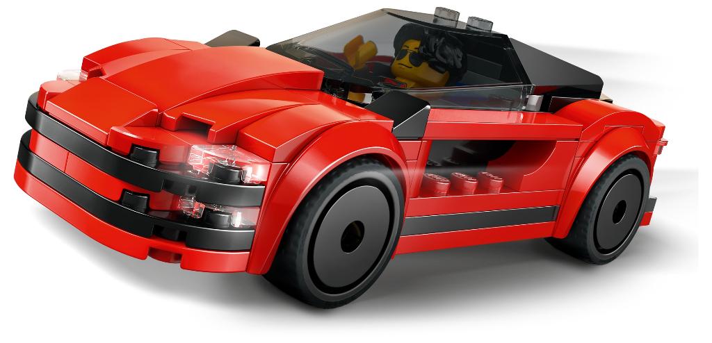 LEGO City 60448 Rode Sportwagen 109 delig, Ophalen of Verzenden, Nieuw, Complete set, Lego